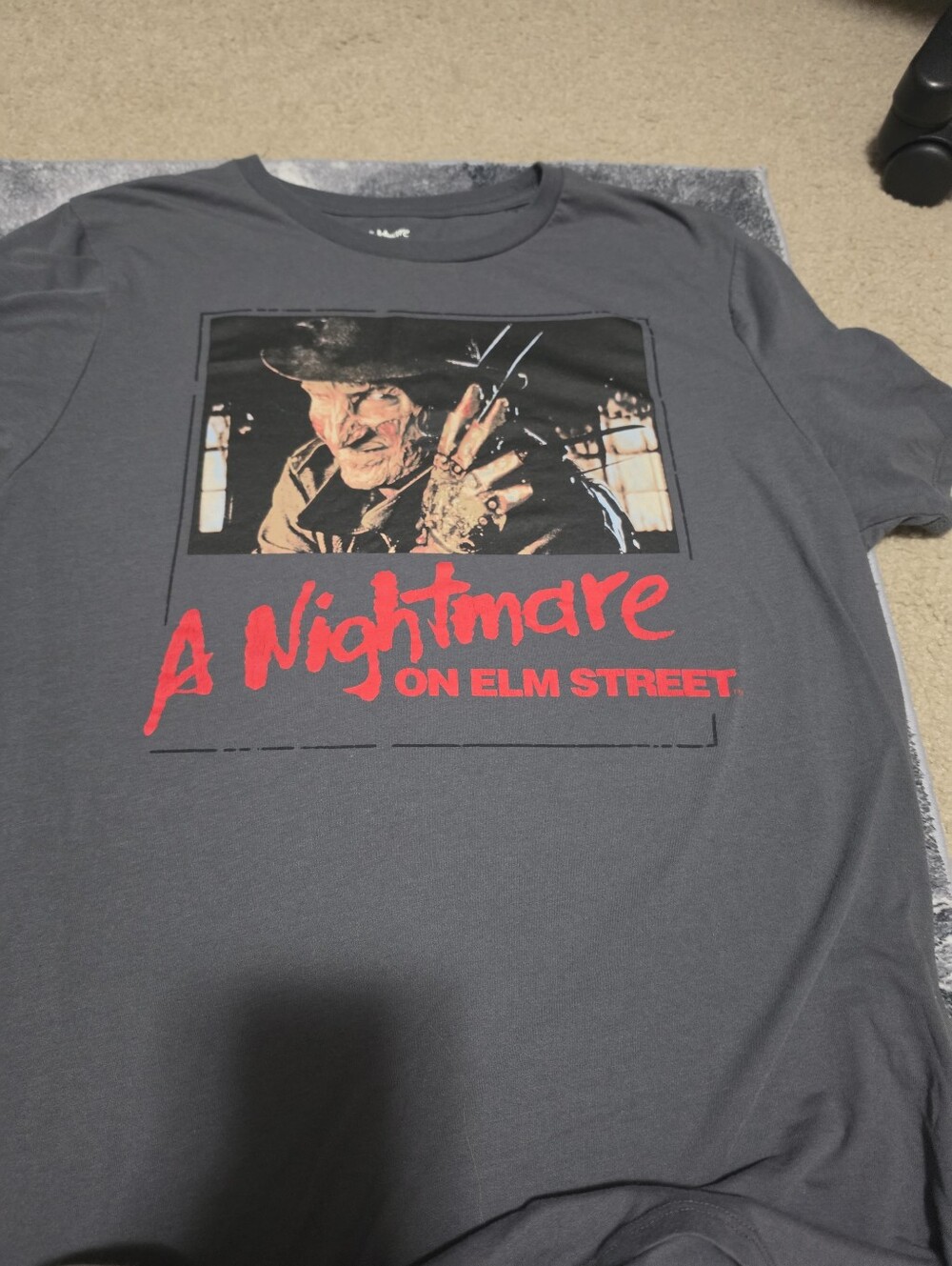 A Nightmare on Elm Street Graphic Tee - Charcoal Gray Preloved